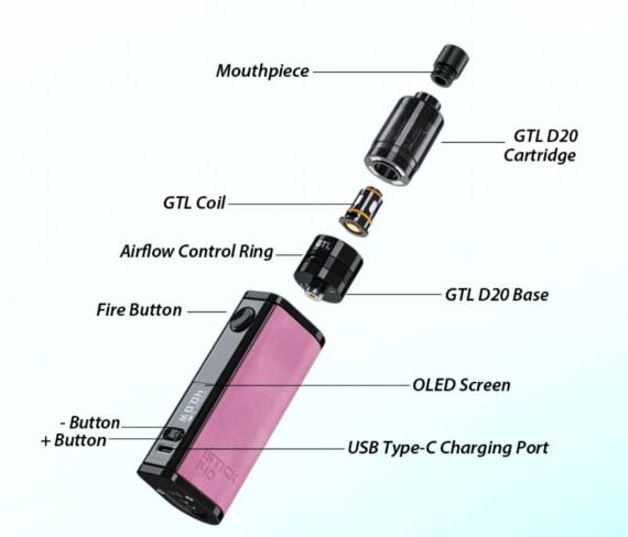 Eleaf iStick i40 kit -составляющие